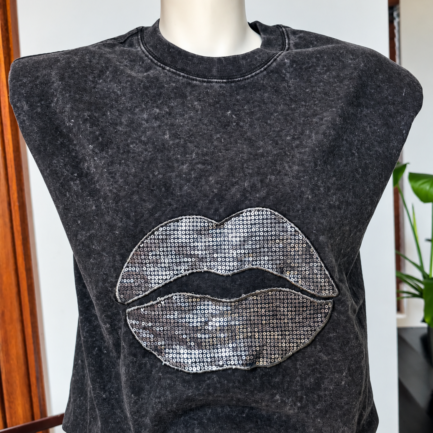 Sequin Lip Tee